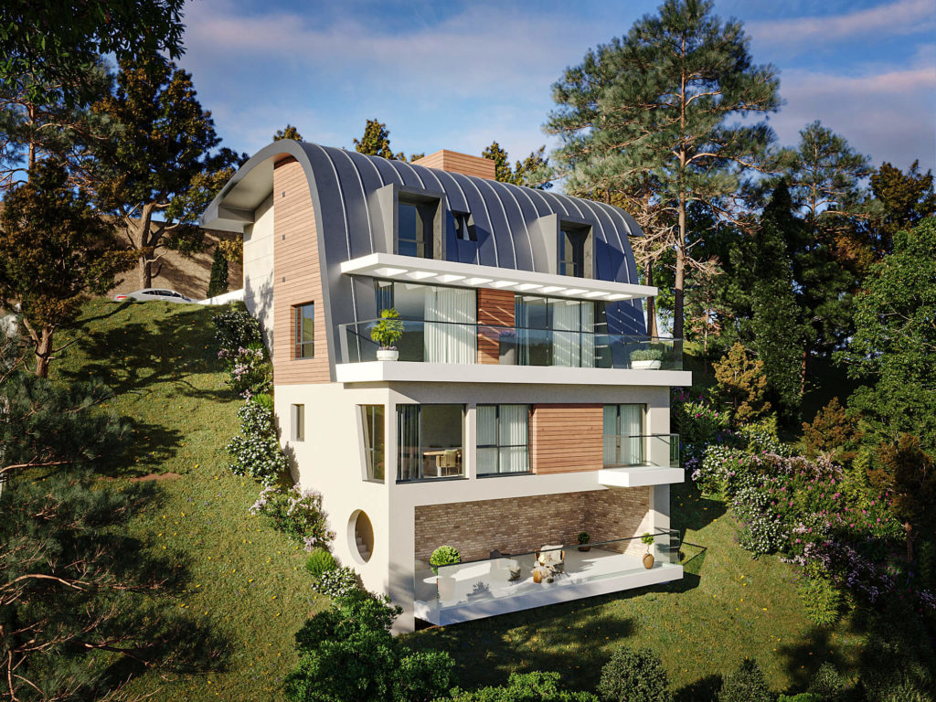Top View Architectural 3d Rendering Design